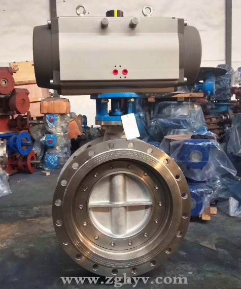 氣動(dòng)不銹鋼法蘭蝶閥